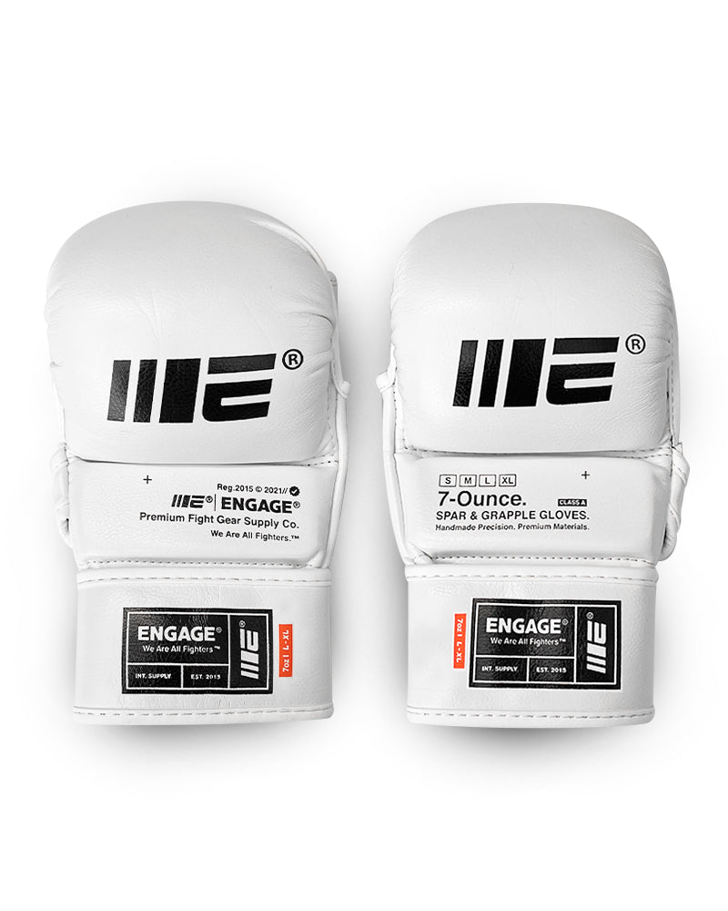 W.I.P Series MMA Grapple Gloves (White)